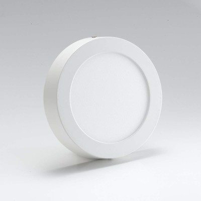 RADIANT LED Surface Panel Round Light (8 watts, 12 cm x 12 cm x 3 cm, Warm White) Recessed Ceiling Lamp(White)