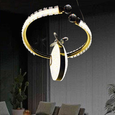 Chandelier LED Jhummar Led color changing light@65 Chandelier Ceiling Lamp(Gold, White)
