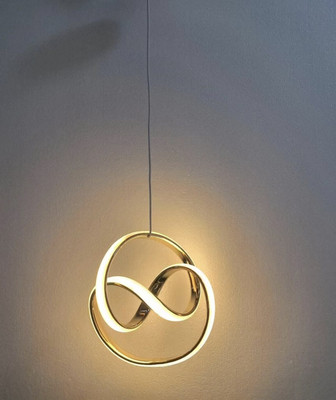GAUVIK Curvy Modern Style Led Gold Creative Led Pendant Pendant Lamp Ceiling Lamp(Gold)