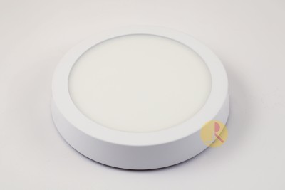 OTSLights 22-Watt Surface Panel Round Light( 22x22 cm) (Warm White) Recessed Ceiling Lamp(White)