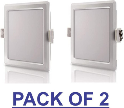 AP Source 8 Watt Square LED Panel Light Size 4 Inch Pack of 2 Recessed Ceiling Light Ceiling Lamp(White)