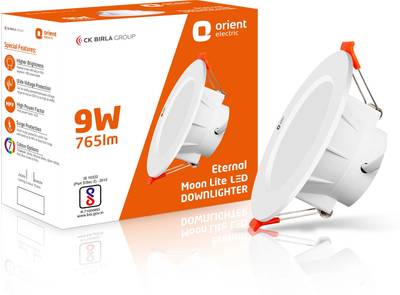 Orient Electric Eternal Moonlite 9W Downlighter - Warm White Downlighter Ceiling Light Ceiling Lamp