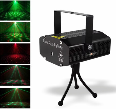 Pick Ur Needs 6 Mode Combination Light Disco Laser Sound Activated LED Blinker For Party Light Ceiling Light Ceiling Lamp(Black)