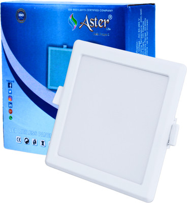 ASTER LITE 8W Square 3-in-1 Color Changing LED Panel Light/Ceiling Light (Pack of 1) Recessed Ceiling Light Ceiling Lamp(White)