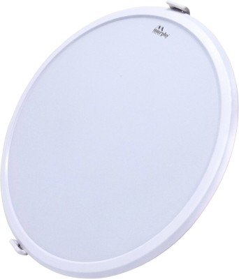 MURPHY LED 12W TRIMLESS ROUND PANEL (Cool White, Pack of 1)) Recessed Ceiling Lamp(White)