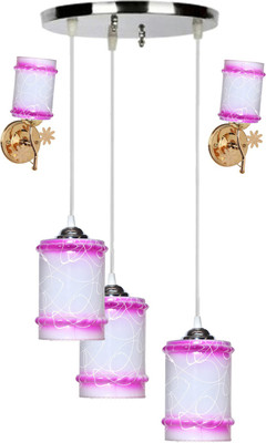 Aadya CEILING LAMP WITH CLASSY SET OF 2 WALL LAMPS Pendants Ceiling Lamp(Multicolor)