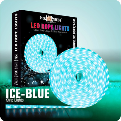 Pick Ur Needs 1200 LED 10 Meter Rope Light / Stip Light Ice Blue Functional / Festival Light Ceiling Light Ceiling Lamp(Blue)