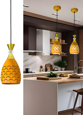GAUVIK GAU - Unique Cutting Aluminum Hanging (PACK OF 1) Pendant Lamp Ceiling Lamp(Orange)