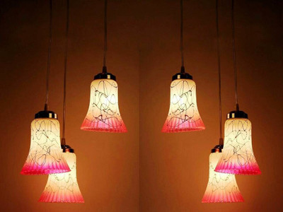 VAGalleryKing 3_Lamp New Design Decorative Home & Villa Pendant Lamp Ceiling Lamp(Pink)