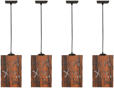 Gojeeva Love Wooden Hanging Lamp suitable for for your perfect home Pendant Lamp Ceiling Lamp(Brown)