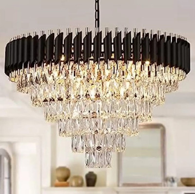 FLOSTON Chandelier Ceiling Lamp(Gold, Black)