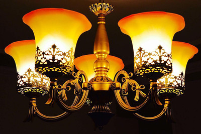 VA.GalleryKing Function Decorative Flush Mount Jhumar Chandelier Ceiling Lamp(Multicolor)