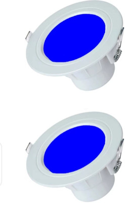 DUO Duo 7 watt concealed light ceiling light blue (pack of 2) Ceiling Light Ceiling Lamp(Blue)
