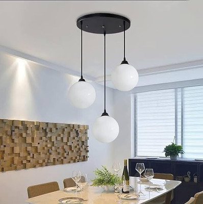 Kiyaan Three Lamp hanging Light Pendants Ceiling Lamp Chandelier Ceiling Lamp(White)