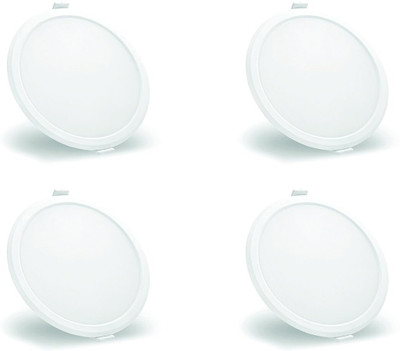 Sunrays SUN_SLIM_PANEL_6Watt_ROUND-SETOF4 Ceiling Light Ceiling Lamp(White)