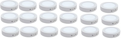 Dhija 9 Watt CBL Round Surface Led Panel Conceal Down Light White 18 Pcs Ceiling Light Ceiling Lamp(White)