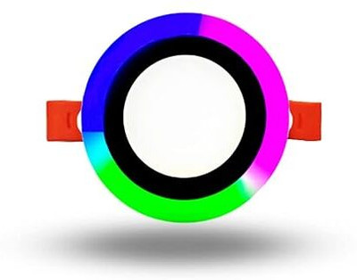 BellGrey +3 Watt White+Multi Color Round LED Panel Light Side 3D Effect Light Recessed Ceiling Light Ceiling Lamp(White, Multicolor) BellGrey +3 Watt White+Multi Color Round LED Panel Light Side 3D Effect Light Recessed Ceiling Light Ceiling Lamp(White, Multicolor)