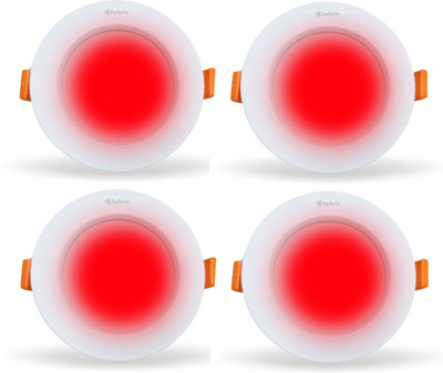 Hybrix LED (7W) Ceiling Concealed Panel Light, Down Light, Built-In Driver, Red Light,4 Ceiling Light Ceiling Lamp(Red)