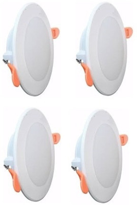 Dhija 7 Watt White Conceal Down Light 4 Pcs Ceiling Light Ceiling Lamp(White)