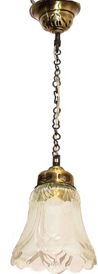ZOREZA SFL Round Partial Frost Ceiling Hanging Light (Multicolour) Chandelier Ceiling Lamp(Multicolor)