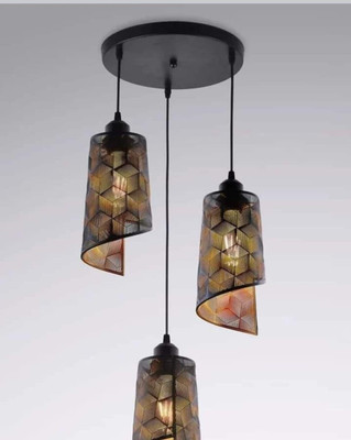 LYMON Modern Hanging Elegant Lamp for Home & Office Decor. (Bulbnot Incl.) (Pack of 1) Pendants Ceiling Lamp(Black)