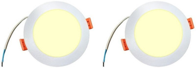 AP Source AP SOURCE 7 WATT CONCEALED LIGHT, WARM WHITE (PACK OF 2) Ceiling Light Ceiling Lamp(Yellow)