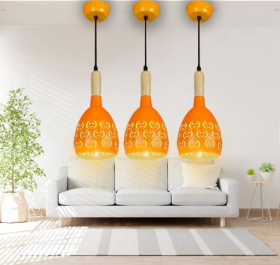 GENREE GEN-ORANGE SMILY HL, PACK OF 3 Pendants Ceiling Lamp(Orange)