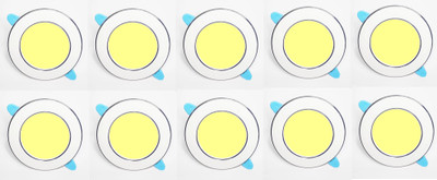Nightstar 9 Watt Warm White ( Yellow ) Colour 10 Pcs Led Conceal Light Down Light Ceiling Light Ceiling Lamp(Yellow)