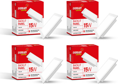 EVEREADY 15 w Backlit Panel Ceiling Light Ceiling Lamp(White)