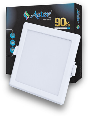 ASTER LITE 8W Square 3-in-1 Color Changing LED Panel Light/Ceiling Light (Pack of 1) Recessed Ceiling Light Ceiling Lamp(White)