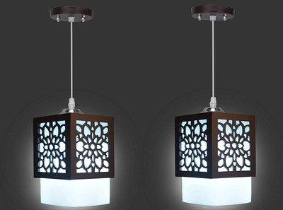Areezo Chandelier Ceiling Lamp(Brown, White, Black)