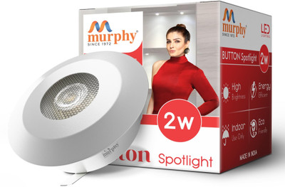 MURPHY 2W LED Green Button Spot Light Pack Of 1 Ceiling Light Ceiling Lamp(Green)