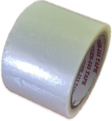 KMOUNT Self Adhesive 3inch(72mm)/50 meters pack of 1 Transparent Bopp Tapes for packing and multipurpose (Manual)(Set of 1, Transparent)