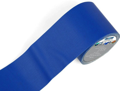 KEDER PVC Tape Self-adhesive and Waterproof Tarpaulin Repair Tape (Manual)(Set of 1, Blue)