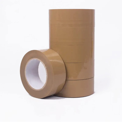 PRIME SALESS Single Sided 48 mm x 50 Meter Self Adhesive Tape (Manual)(Set of 6, Brown)