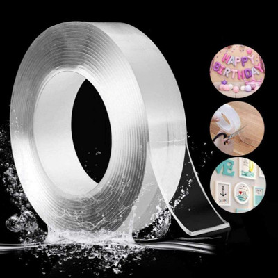 Aavad Double Sided Manual Dispenser Dispenser Tape Dispensers (Manual)(Set of 1, White)