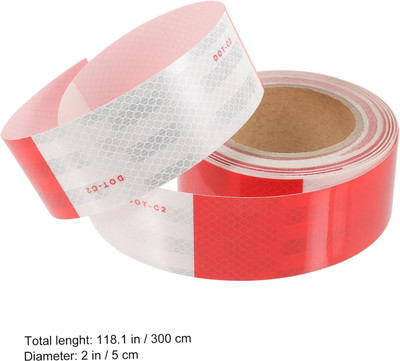 Nami Single Sided Anti Slip Tape Manual Anti Slip tape (Manual)(Set of 1, Red and Silver)