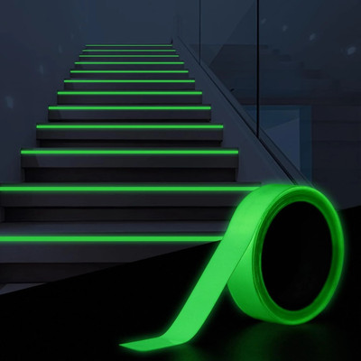 Bloriza GLOW TAPE GLOW TAPE Photoluminescent Glow Tape / Decorative Safety Sticker (Manual)(Set of 1, Green)