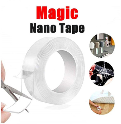 Digital Shoppy Double sided Handheld Adhesive (Manual)(Set of 1, Transparent)