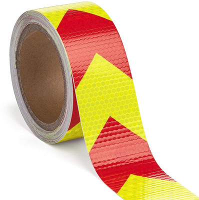 GL houuse Single Sided Anti Slip Tape Manual Anti Slip tape (Manual)(Set of 1, Yellow and Red)