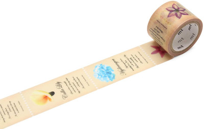 MT Washi Single Sided Fab Series Masking Tape (Manual)(Flower)