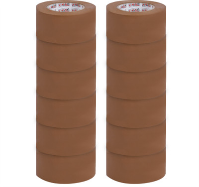 Ki Munik 3 Inch / 45 Mtr Packaging Self Adhesive Bopp Tape For Shipping & Packing, Home, Office, Parcel & Industrial Use Premium Quality Brown Self Adhesive Bopp Tape (Manual)(Brown)