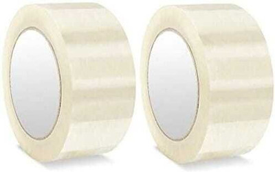 GMH Transparent Tape 2 Inch Shipping Packaging Dispenser tape (Manual)(Set of 2, transparent)