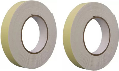 SANTOSHINDUST Foam Tape Single handheld dispensor Double sided (Manual)(Set of 2, Yellow)
