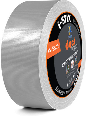 i-STiX Pvc Heavy Duty Duct Tape | 48MM x 60Y Tape (Manual)(Set of 1, Grey)