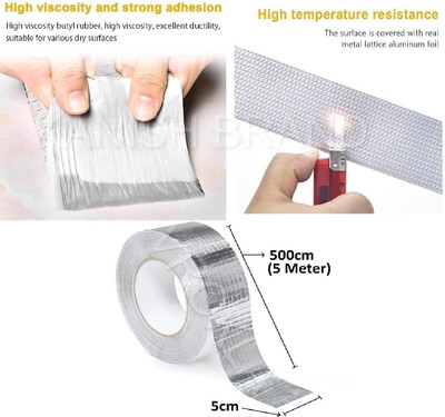 DN BROTHERS Self Adhesive NA Self Adhesive (Automatic)(Set of 1, Silver)