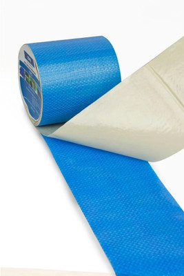 KEDER HDPE Tape Self-adhesive and Waterproof Tarpaulin Repair Tape (Manual)(Set of 1, Blue)