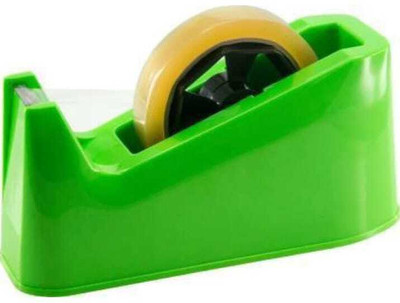 PRABHU Single Sided Handheld Tape Dispenser (Manual)(Set of 1, Green)