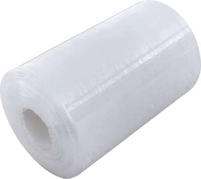 SAMPIN BRIGHT/LESS adhesive Stretching Film Small Wrapping Roll 100 mm / 4 inch | Grafting Tape | Luggage Packing Wrapping Film | Packing Roll | transparent | Shrink Wrap (Manual)(Set of 1, Bright White)