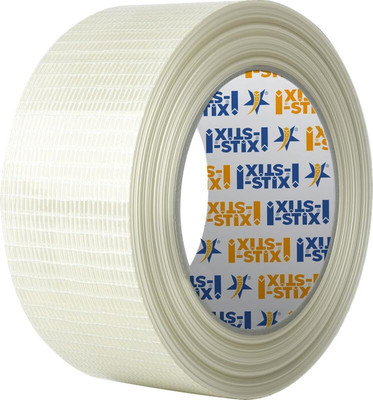 i-STiX Cross Filament Tape 48MM x 20Y Reinforced Strapping and Bundling Tape, Tear-Resistant Fiberglass Weave for Secure Packaging and Industrial Use (Manual)(Set of 1, Transperant)